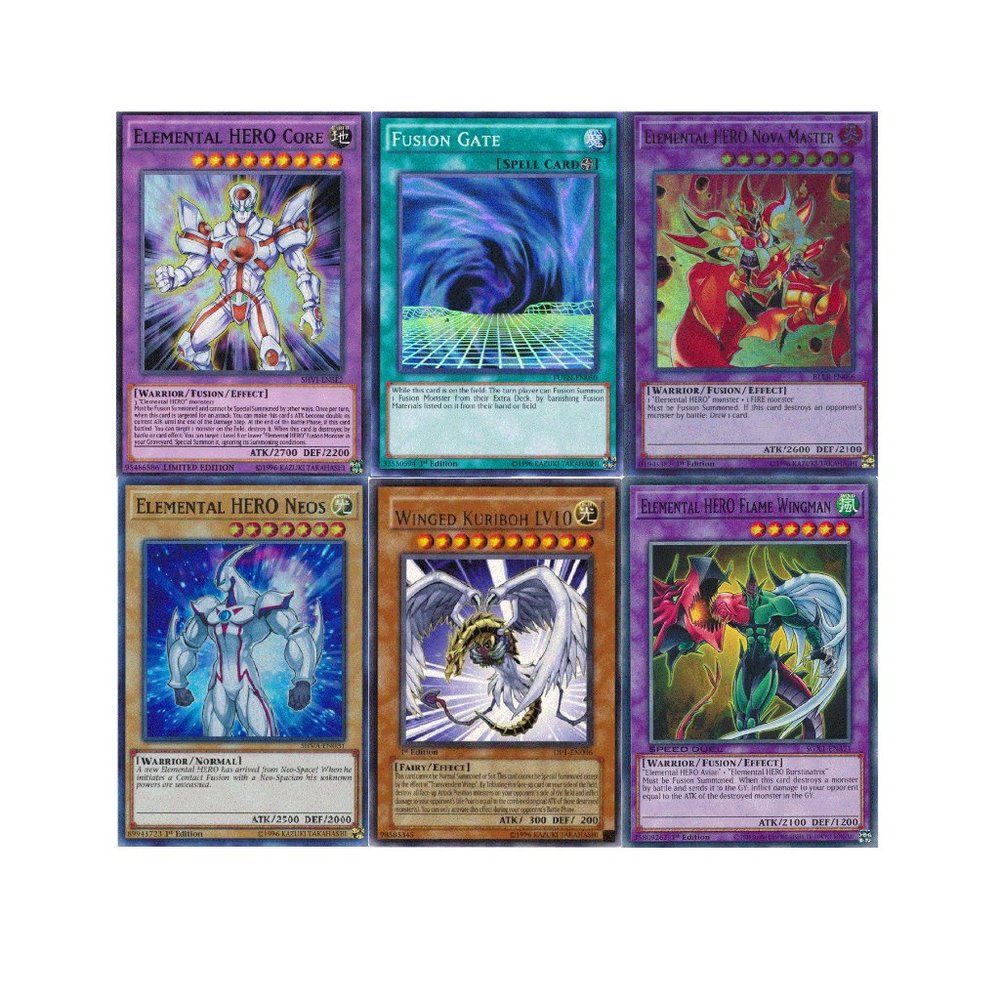 Yugioh Jaden Complete Deck - Elemental Hero Neos - Kuriboh LV10 - Avian - NM